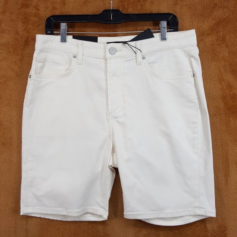 MONFRERE Shorts Mens Size 33 Off White BRANDO Stretch 8" $148